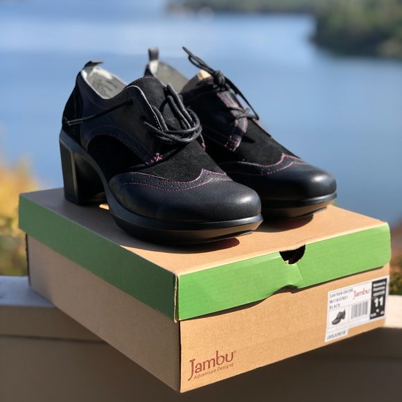 JAMBU Women's Black San Fran Encore Oxford Size 11 NWT - Picture 1 of 8